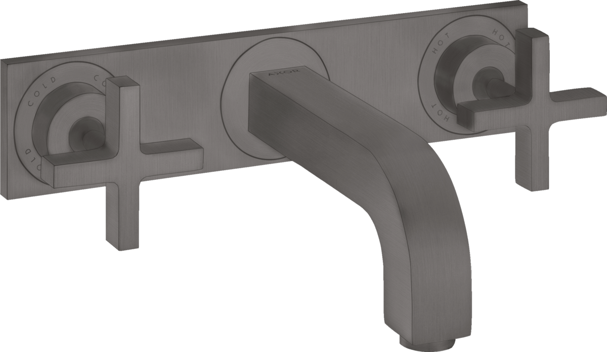 3-hole basin mixer for concealed installation wall-mounted with spout 226 mm