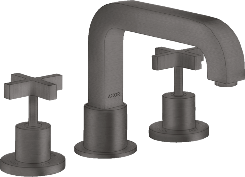 Mezclador de 3 agujeros para borde de bañera con manecillas de cruceta