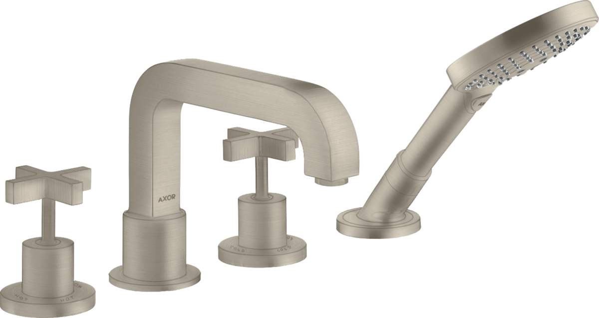 4-hulls kararmatur til karkant med kryssgrep og rosetter