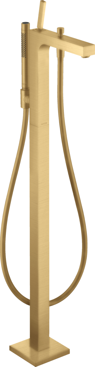 Single lever bath mixer floor-standing with pin handle
