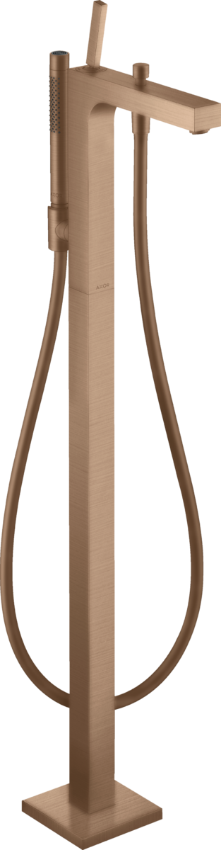 Single lever bath mixer floor-standing with pin handle