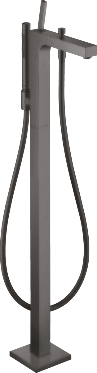 Single lever bath mixer floor-standing with pin handle