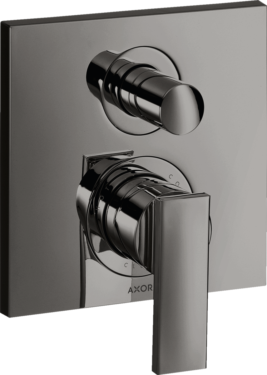 Single lever bath mixer for concealed installation with lever handle