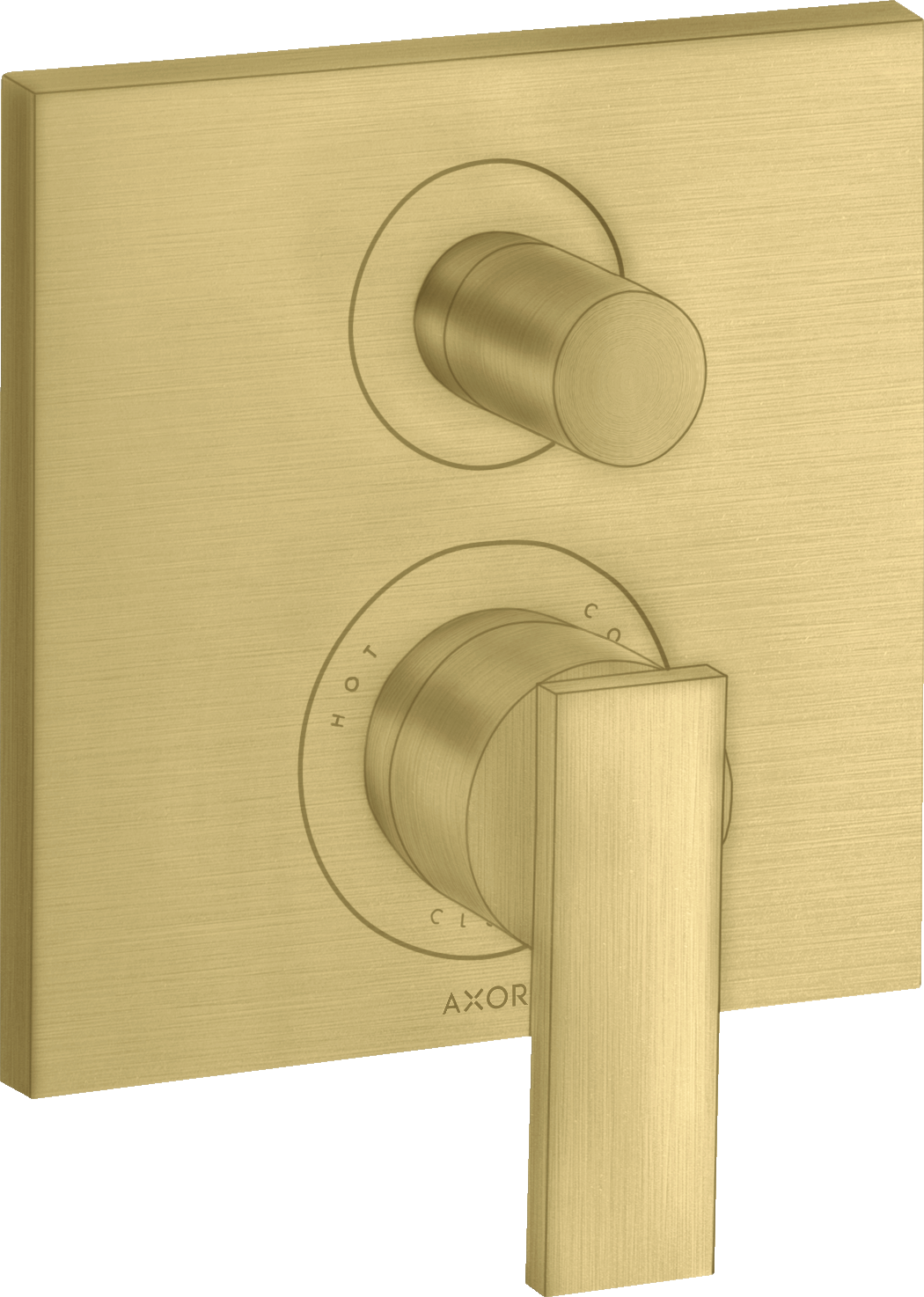 Single lever bath mixer for concealed installation with lever handle