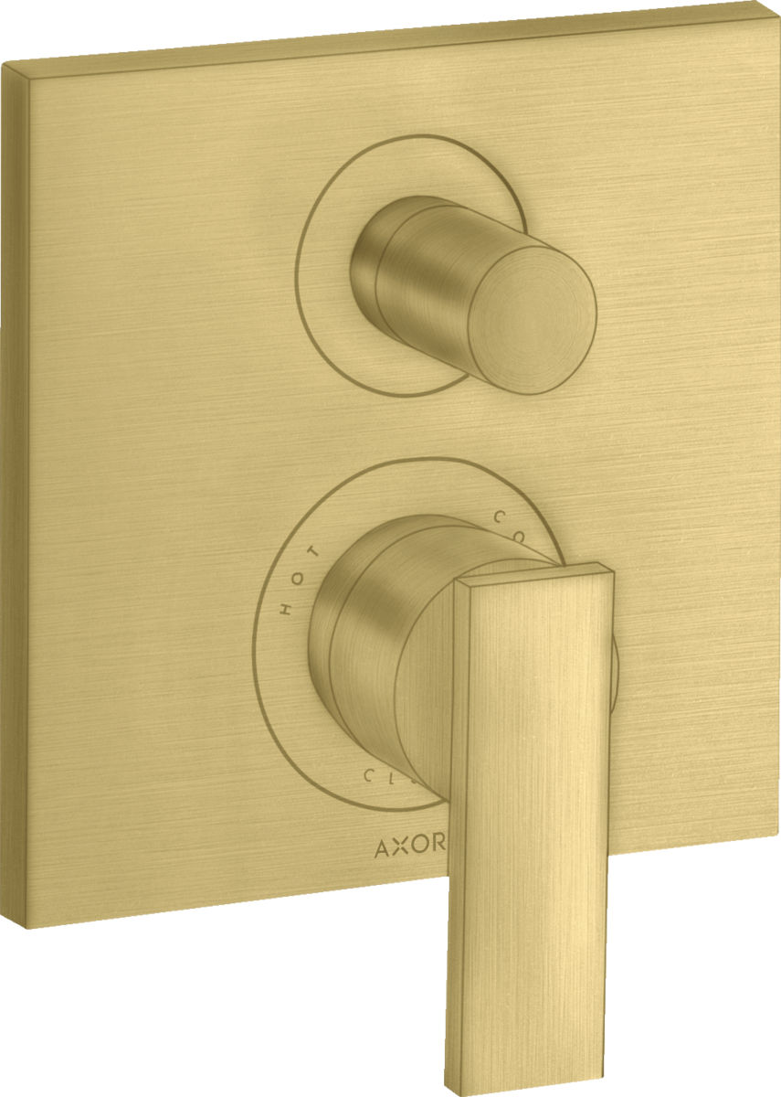 Single lever bath mixer for concealed installation with lever handle