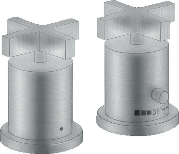 AXOR Citterio Bath mixers: 2 functions, Brushed Chrome, Item No. 39480260