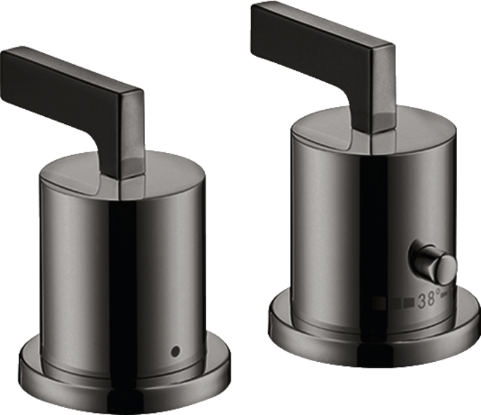 AXOR Citterio Batterie bain/douche thermostatique 2 trous pour montage sur plage de carrelage poignées manettes — 39482330