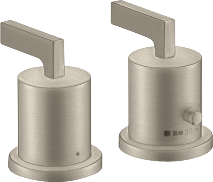AXOR Citterio Batterie bain/douche thermostatique 2 trous pour montage sur plage de carrelage poignées manettes — 39482820