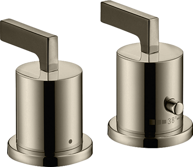 AXOR Citterio Batterie bain/douche thermostatique 2 trous pour montage sur plage de carrelage poignées manettes — 39482830