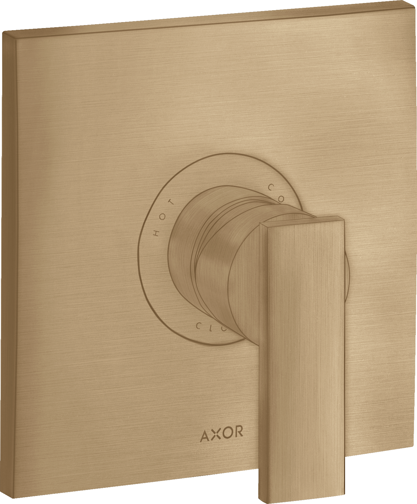 暗装单把手淋浴龙头，带一字把手