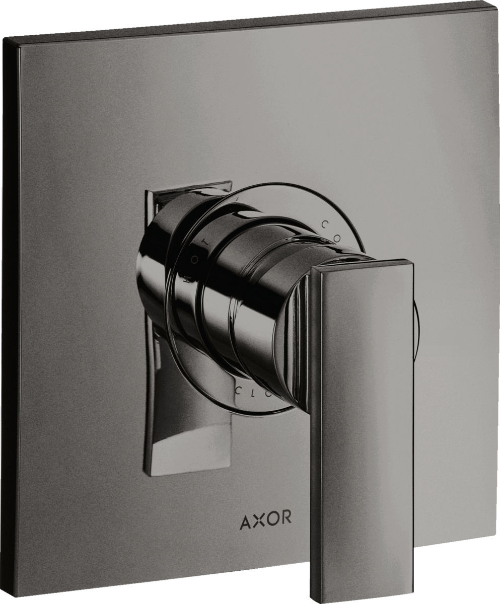 Single lever shower mixer for concealed installation with lever handle