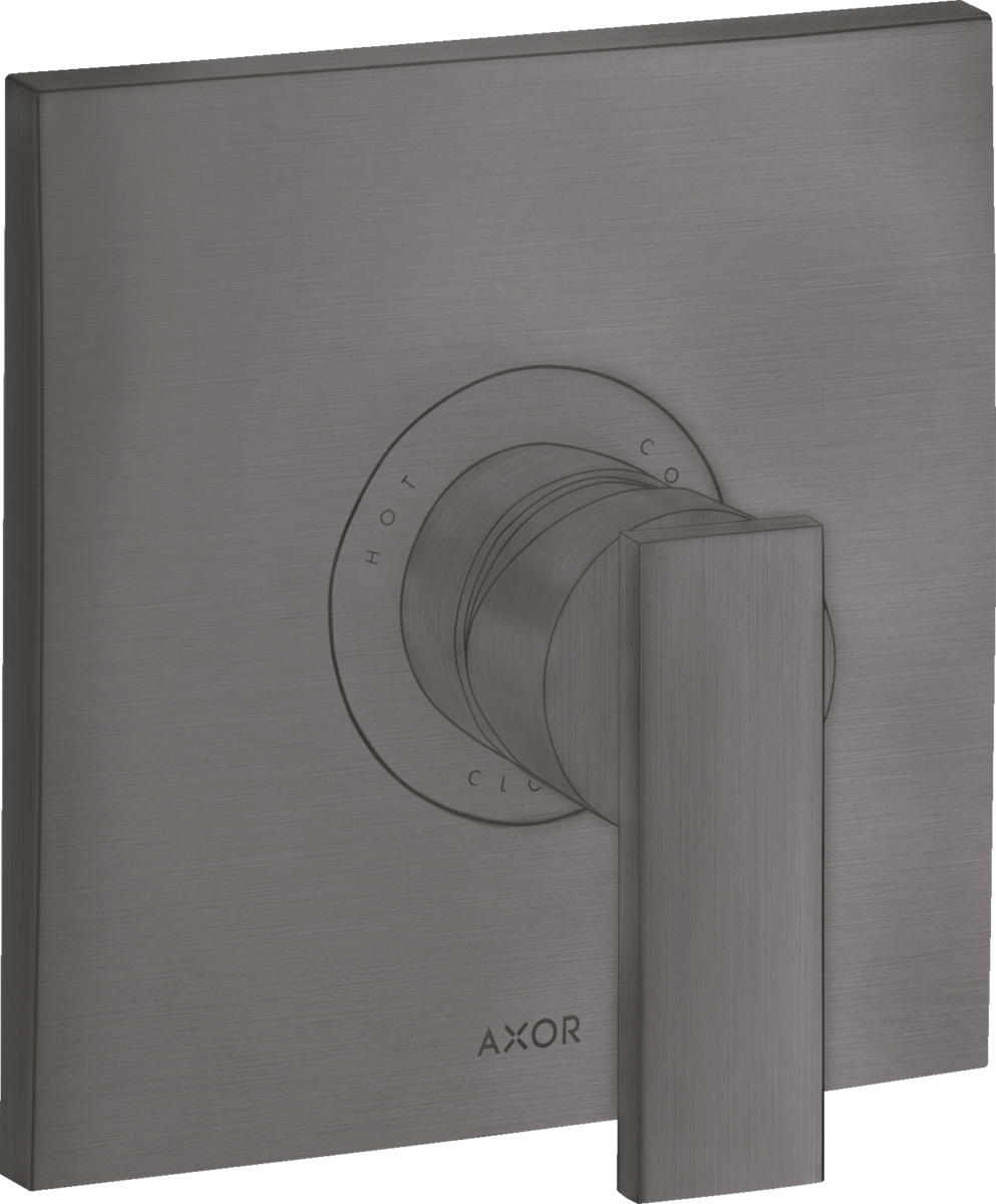 Single lever shower mixer for concealed installation with lever handle