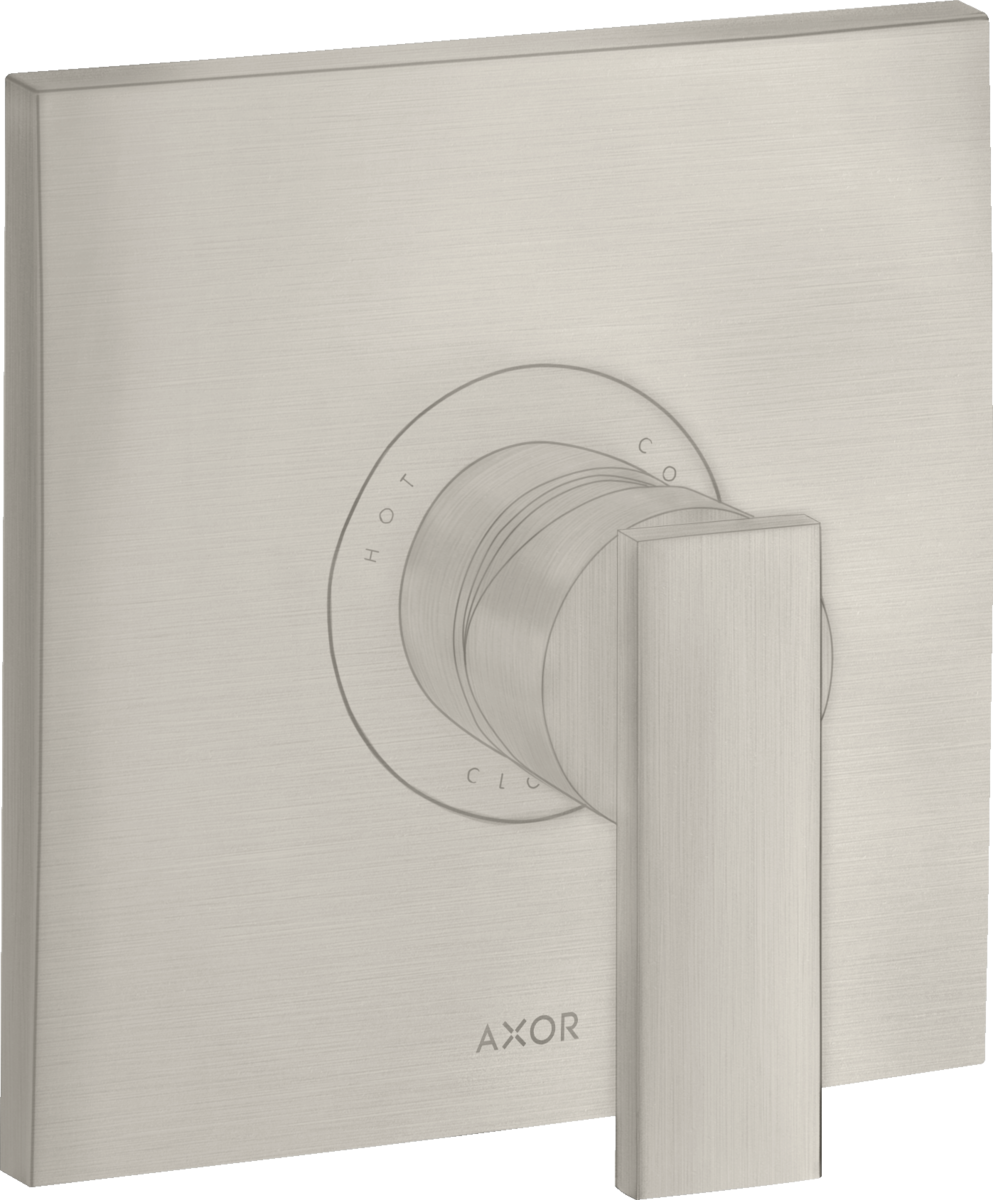 Single lever shower mixer for concealed installation with lever handle