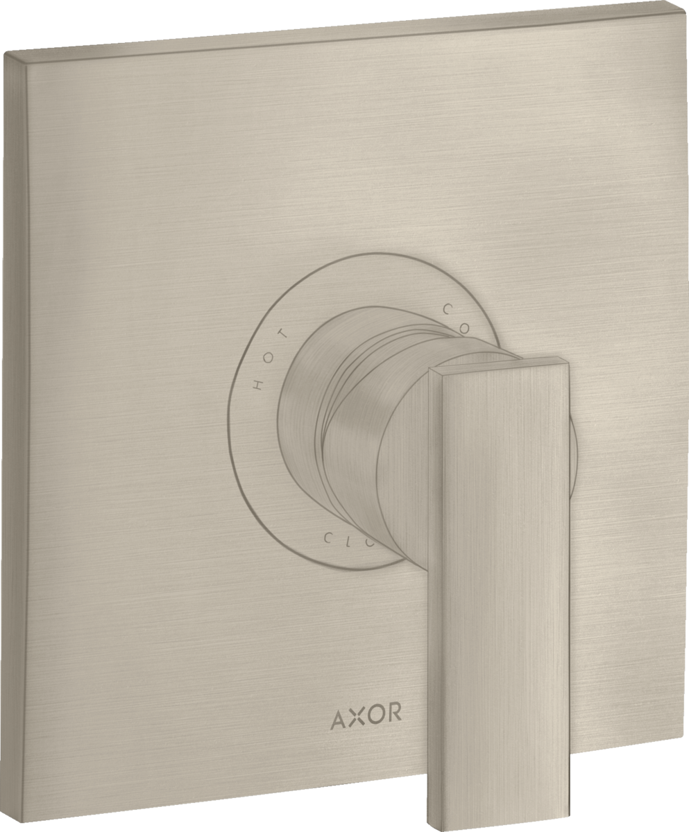 Single lever shower mixer for concealed installation with lever handle