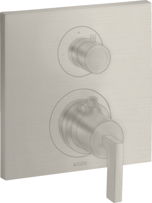 AXOR Citterio Thermostatique encastré avec robinet d'arrêt, poignée manette — 39700800