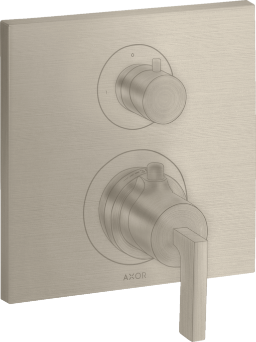 AXOR Citterio Thermostatique encastré avec robinet d'arrêt, poignée manette — 39700820