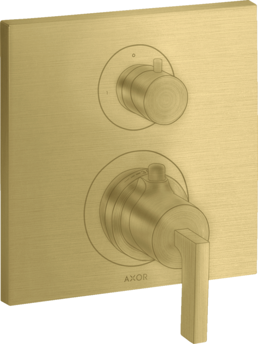 AXOR Citterio Thermostatique encastré avec robinet d'arrêt, poignée manette — 39700950