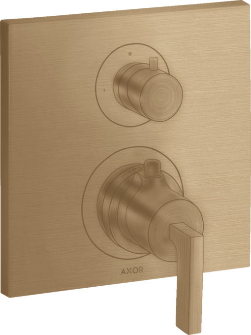 AXOR Citterio Thermostatique encastré avec robinet d'arrêt/inverseur, poignée manette — 39720140