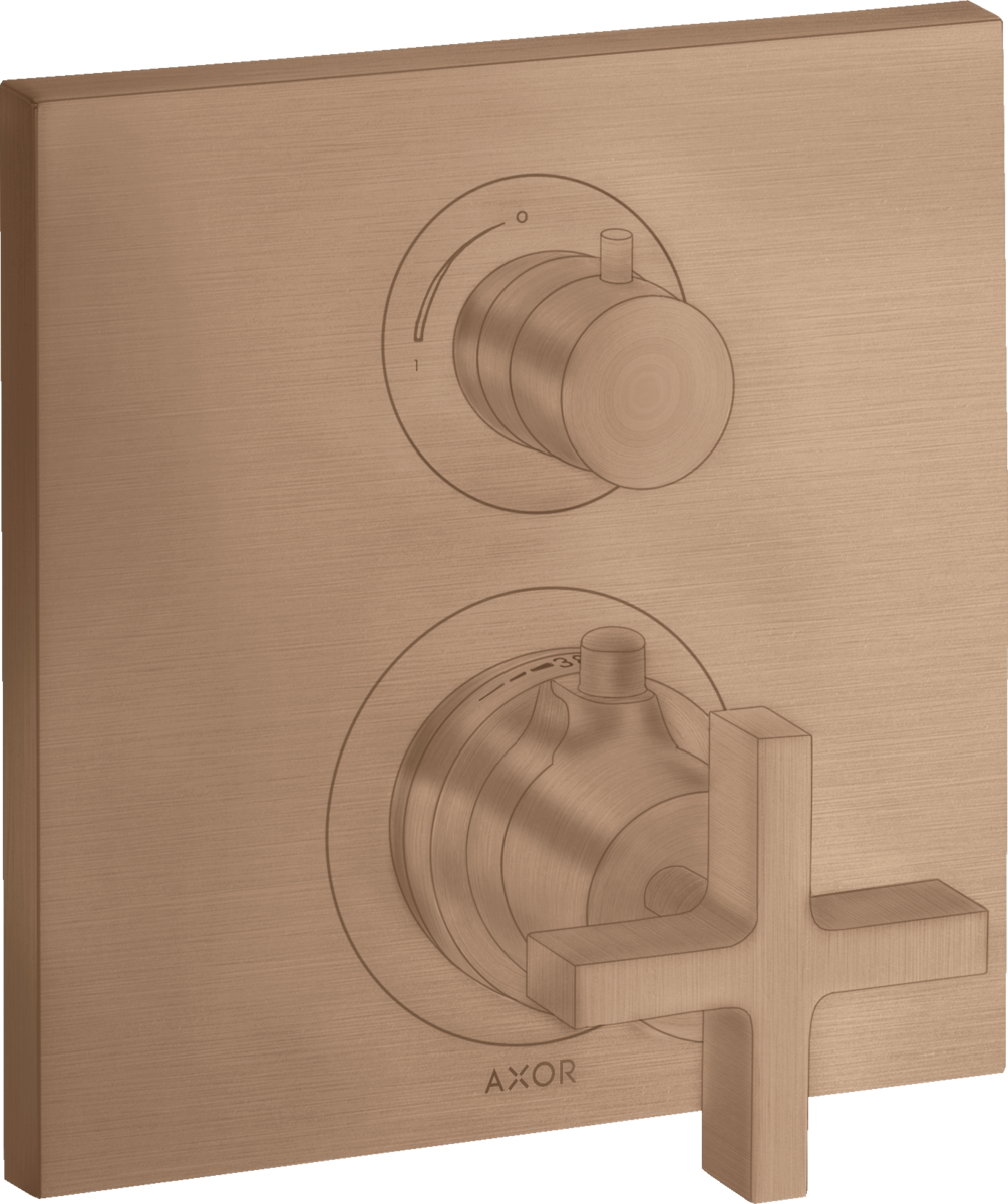 埋込式サーモスタット混合水栓 2アウトレット(化粧部)
