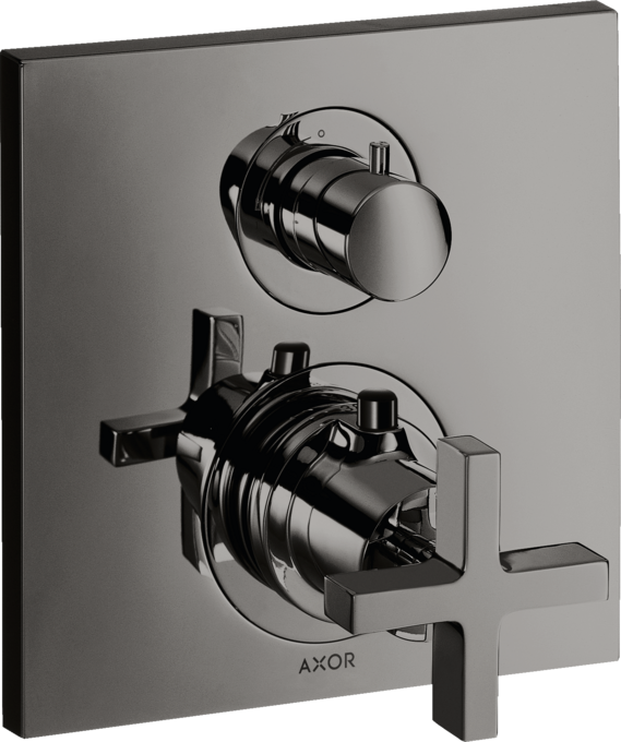 AXOR Citterio Thermostatique encastré avec robinet d'arrêt/inverseur, poignée croisillon — 39725330