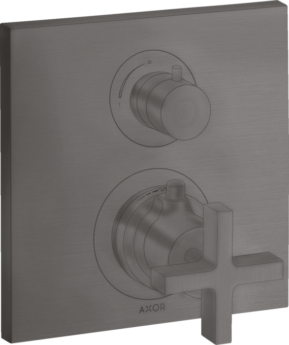 AXOR Citterio Thermostatique encastré avec robinet d'arrêt/inverseur, poignée croisillon — 39725340