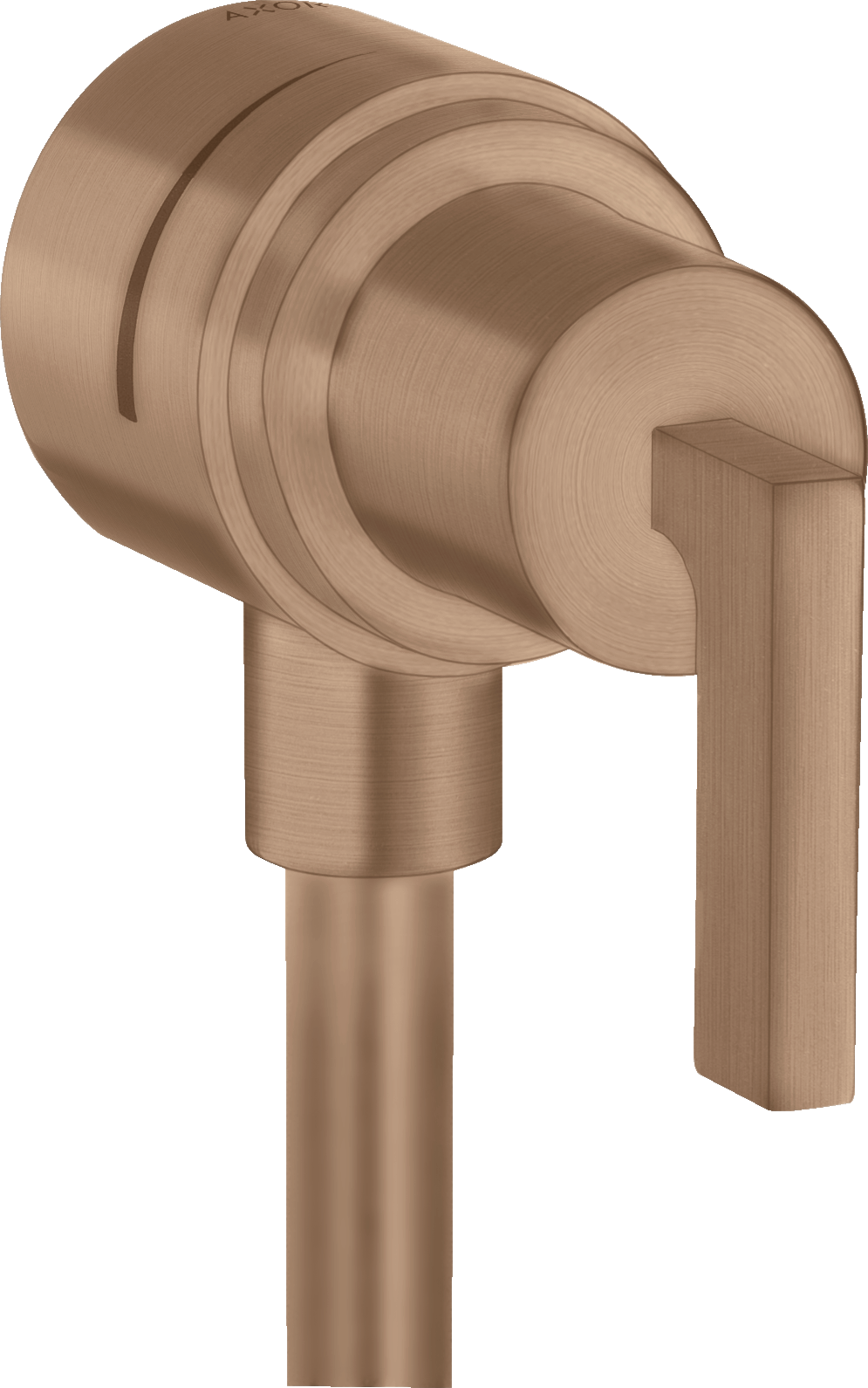 Wall outlet stop with non return valve