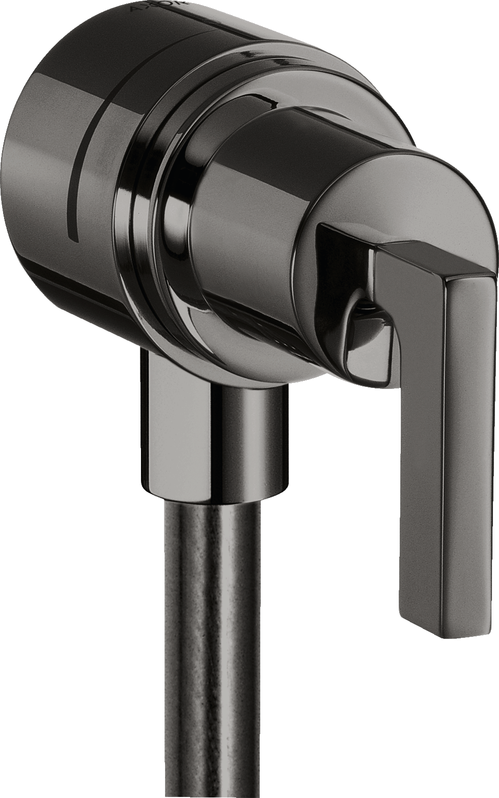 Wall outlet stop with non return valve