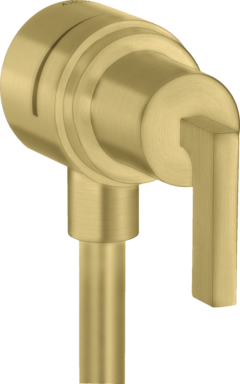 Wall outlet stop with non return valve