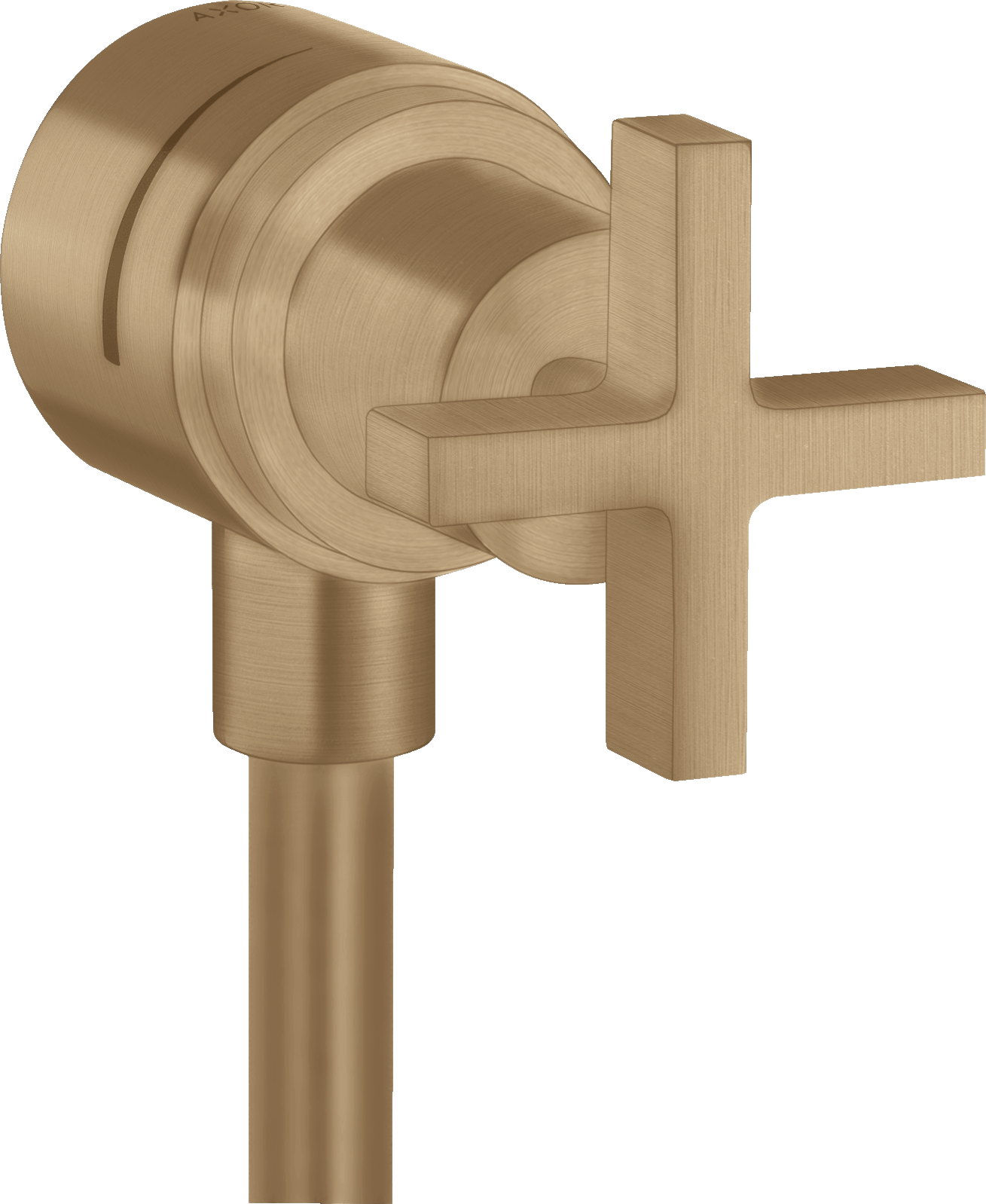 Wall outlet stop with non return valve