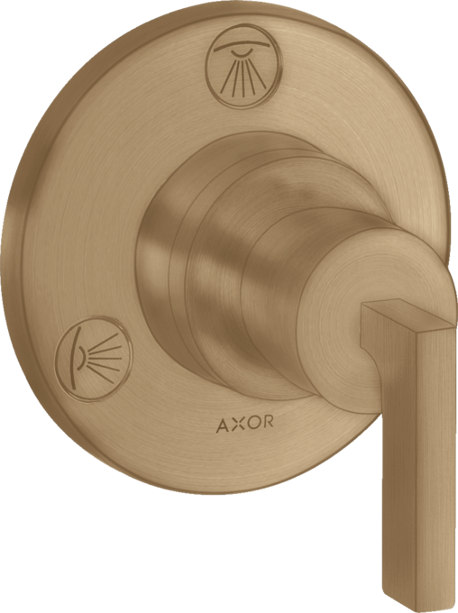 AXOR Citterio Set de finition pour robinet d'arrêt et inverseur Trio / Quattro avec poignée manette — 39920140