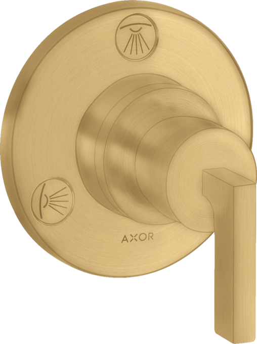 AXOR Citterio Set de finition pour robinet d'arrêt et inverseur Trio / Quattro avec poignée manette — 39920250