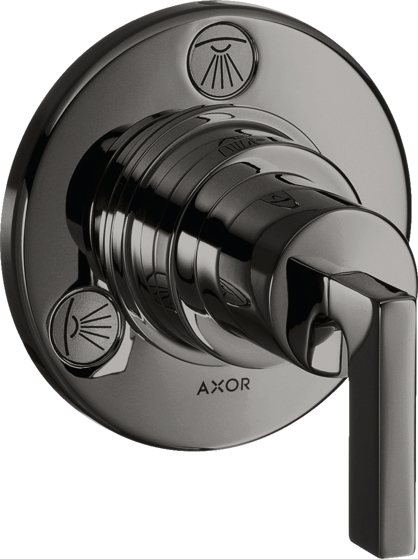 Shut-off/ diverter valve Trio/ Quattro for concealed installation with lever handle