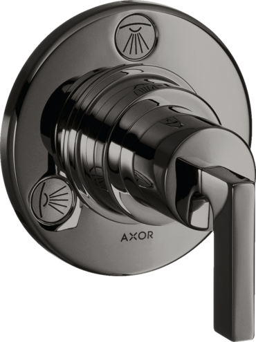 Llave de paso e inversor Trio/Quattro empotrado con manecilla plana