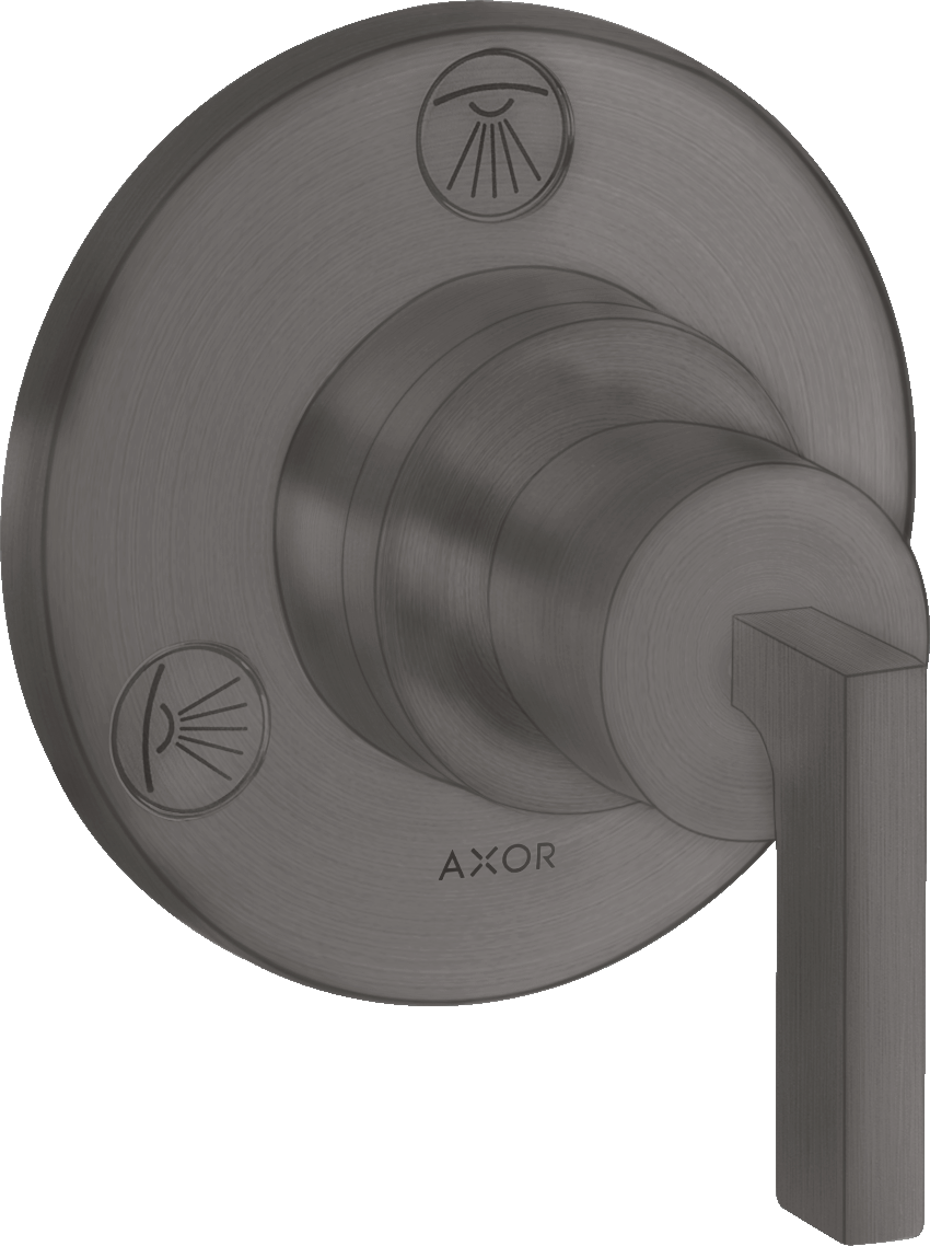 Shut-off/ diverter valve Trio/ Quattro for concealed installation with lever handle