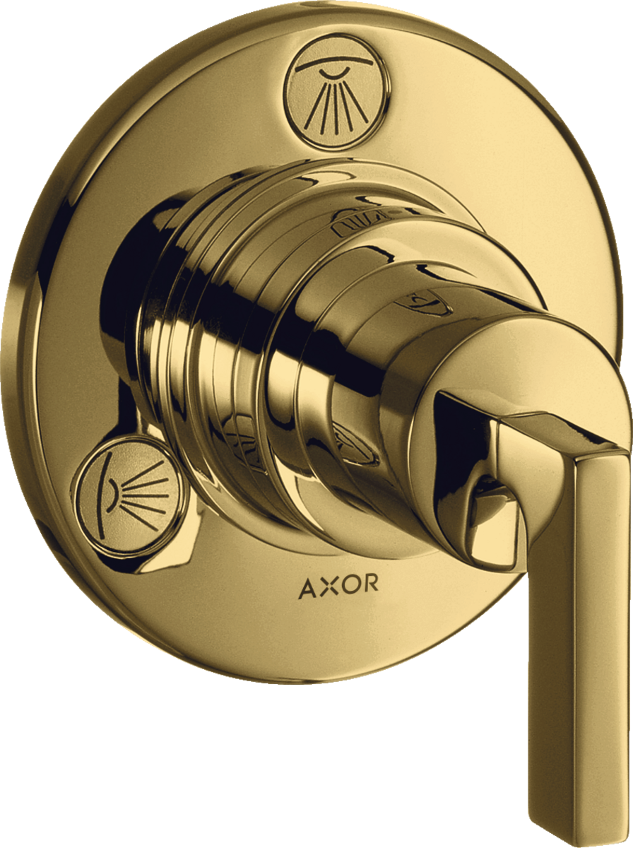 Shut-off/ diverter valve Trio/ Quattro for concealed installation with lever handle