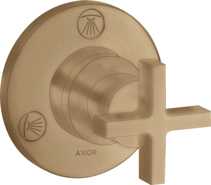 AXOR Citterio Set de finition pour robinet d'arrêt et inverseur Trio / Quattro, poignée croisillon — 39925140