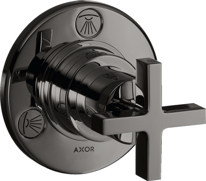 AXOR Citterio Set de finition pour robinet d'arrêt et inverseur Trio / Quattro, poignée croisillon — 39925330