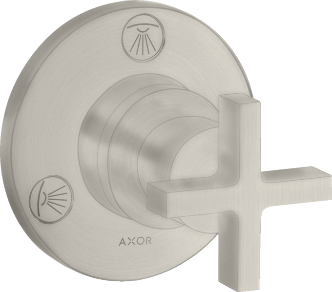 AXOR Citterio Set de finition pour robinet d'arrêt et inverseur Trio / Quattro, poignée croisillon — 39925800