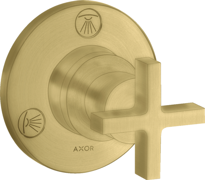 AXOR Citterio Set de finition pour robinet d'arrêt et inverseur Trio / Quattro, poignée croisillon — 39925950