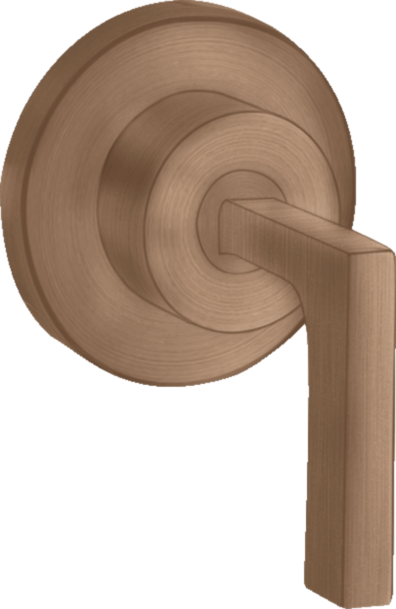 Shut-off valve for concealed installation with lever handle