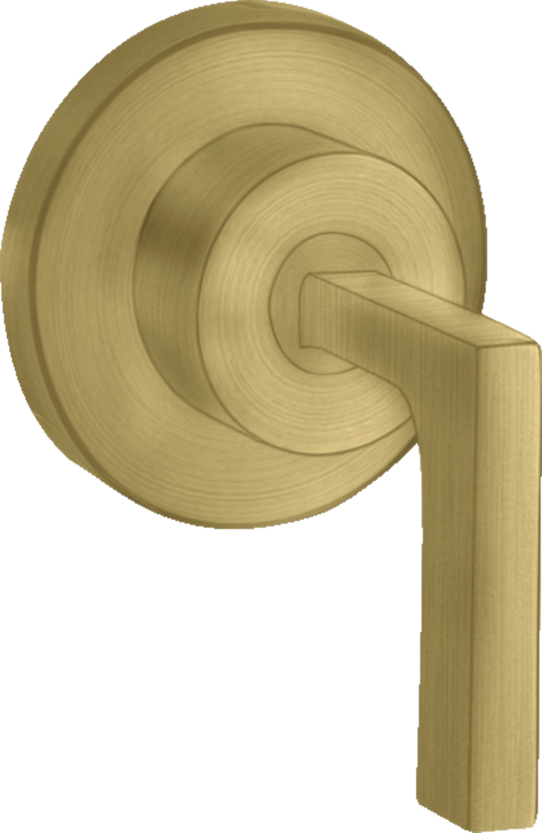 Shut-off valve for concealed installation with lever handle