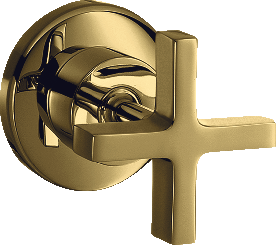 Shut-off valve for concealed installation with cross handle