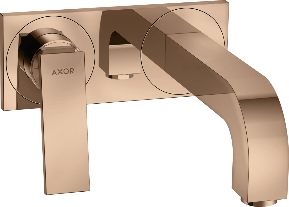 Miscelatore monocomando lavabo ad incasso a parete con maniglia a leva