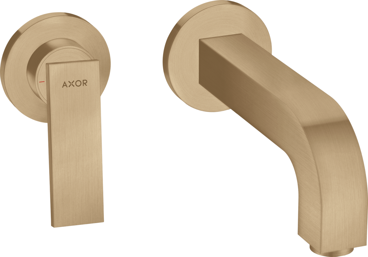 Single lever basin mixer for concealed installation wall-mounted with lever handle