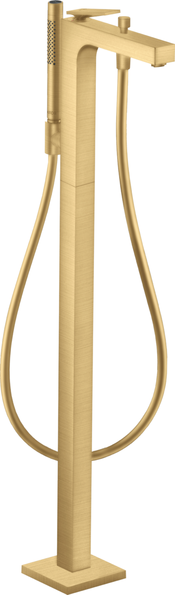 Single lever bath mixer floor-standing with lever handle