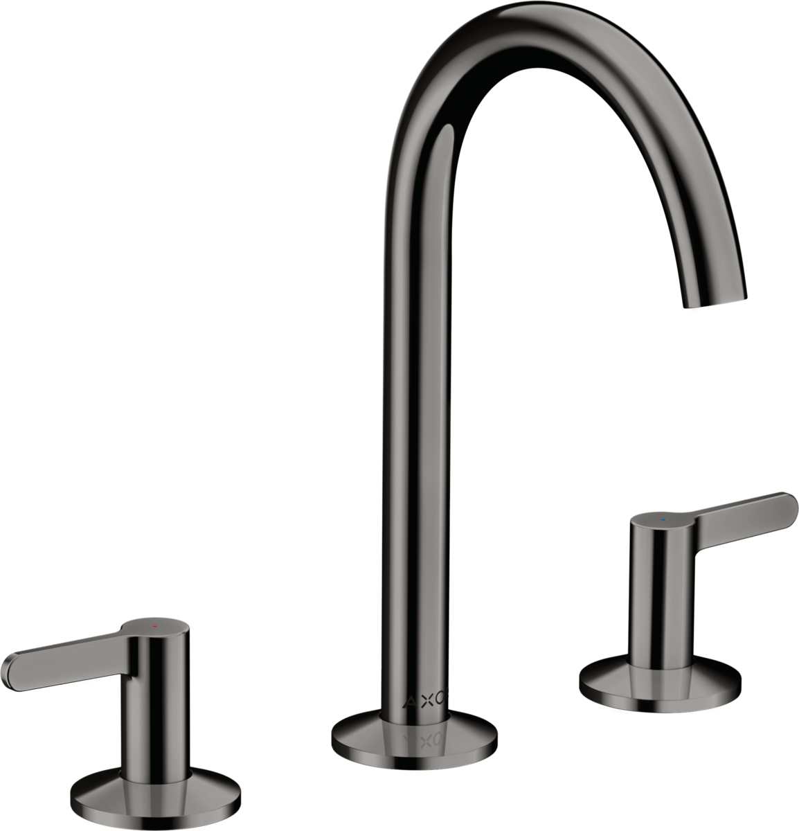 3-hole basin mixer 170 with lever handles and push-open waste set