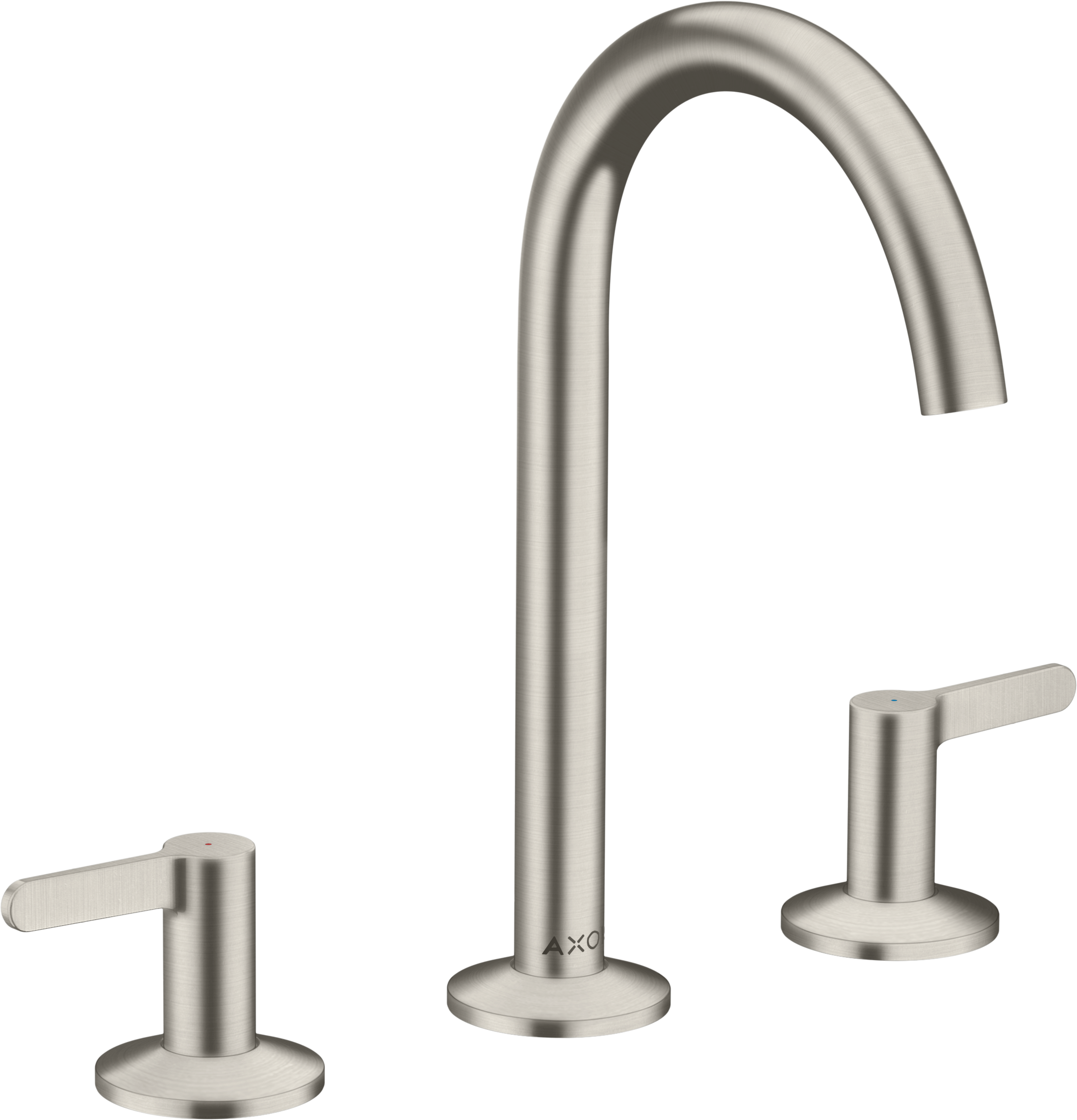 3-hole basin mixer 170 with lever handles and push-open waste set