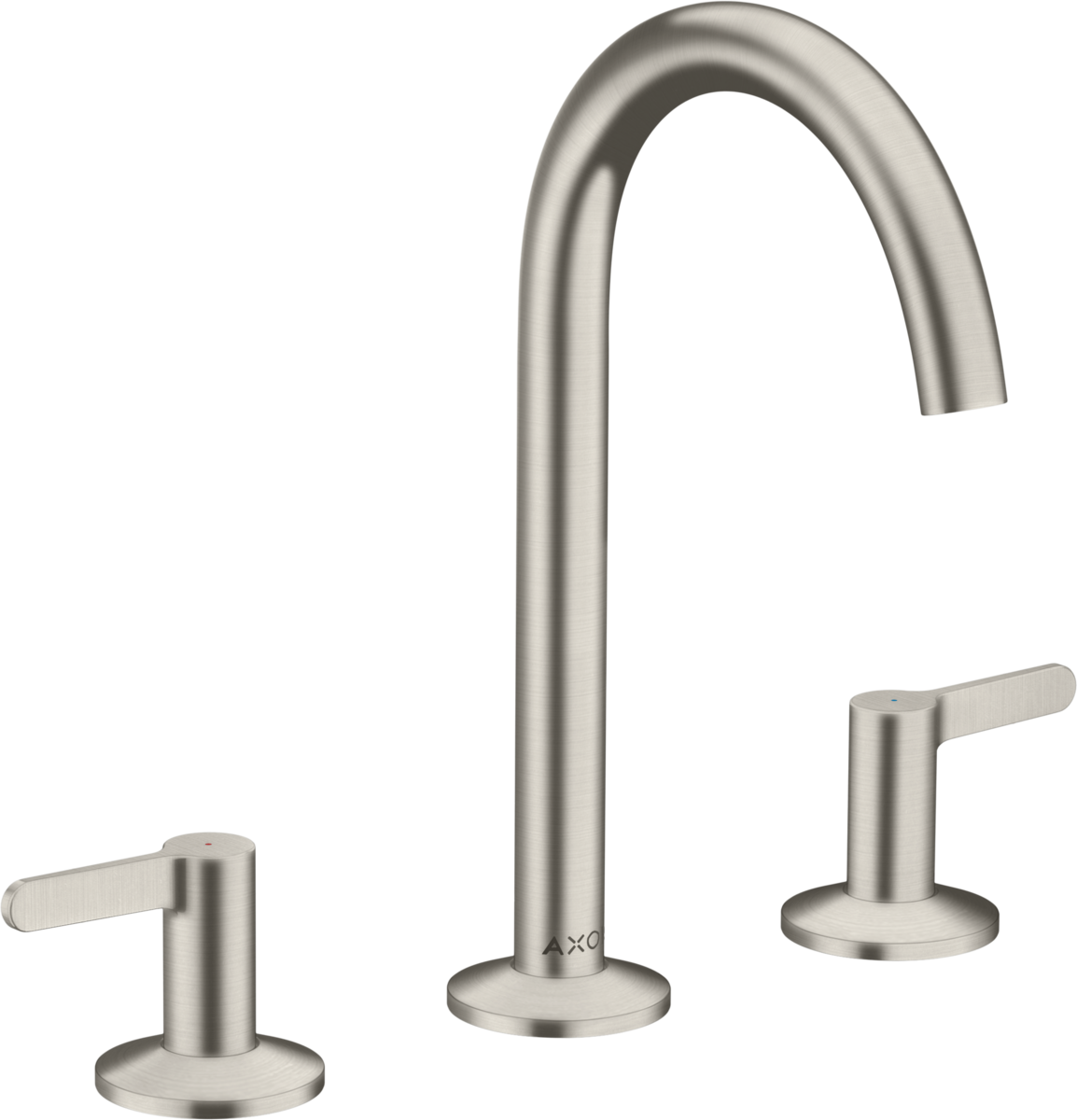 3-hole basin mixer 170 with lever handles and push-open waste set