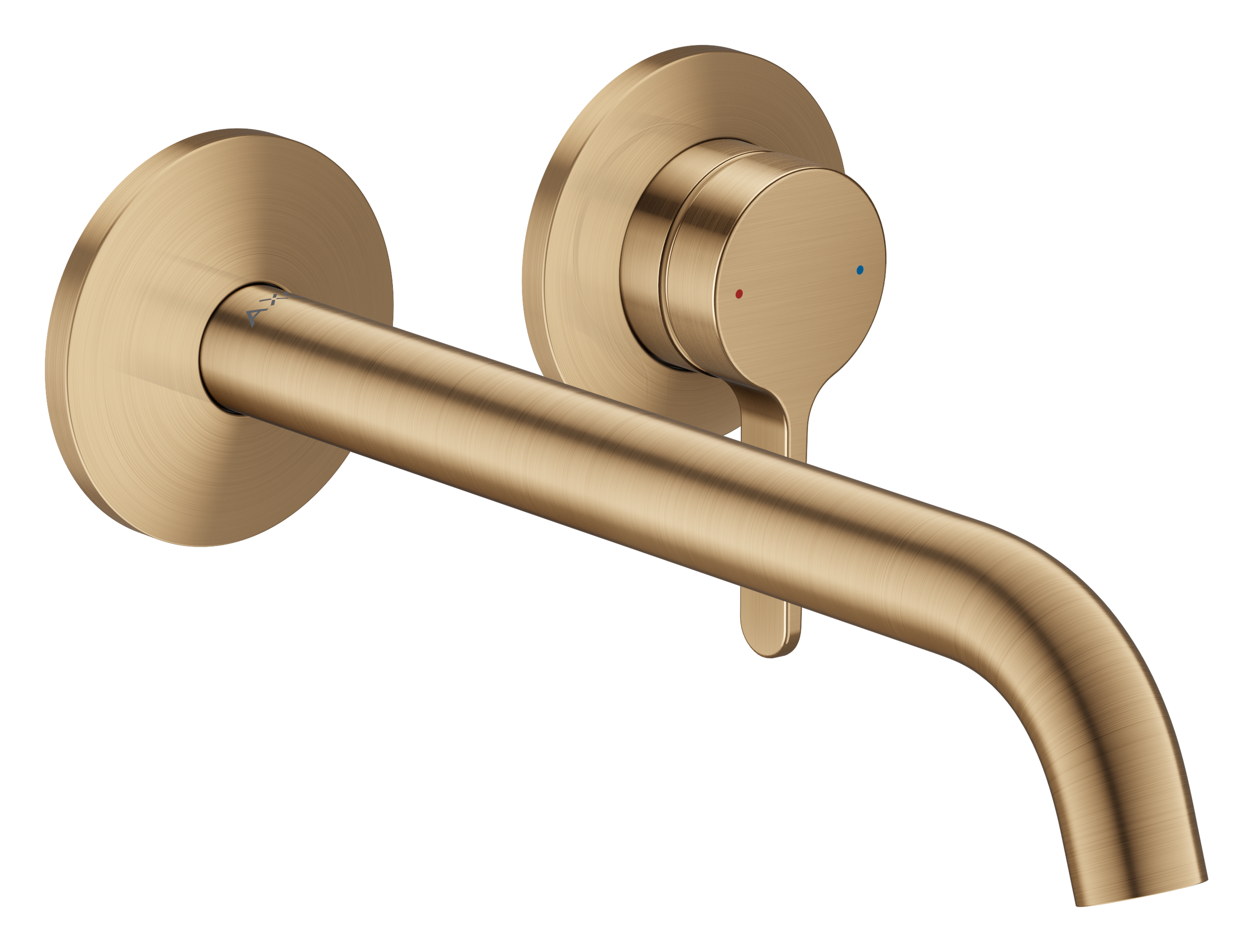Single lever basin mixer for concealed installation wall-mounted with lever handle and spout 220 mm