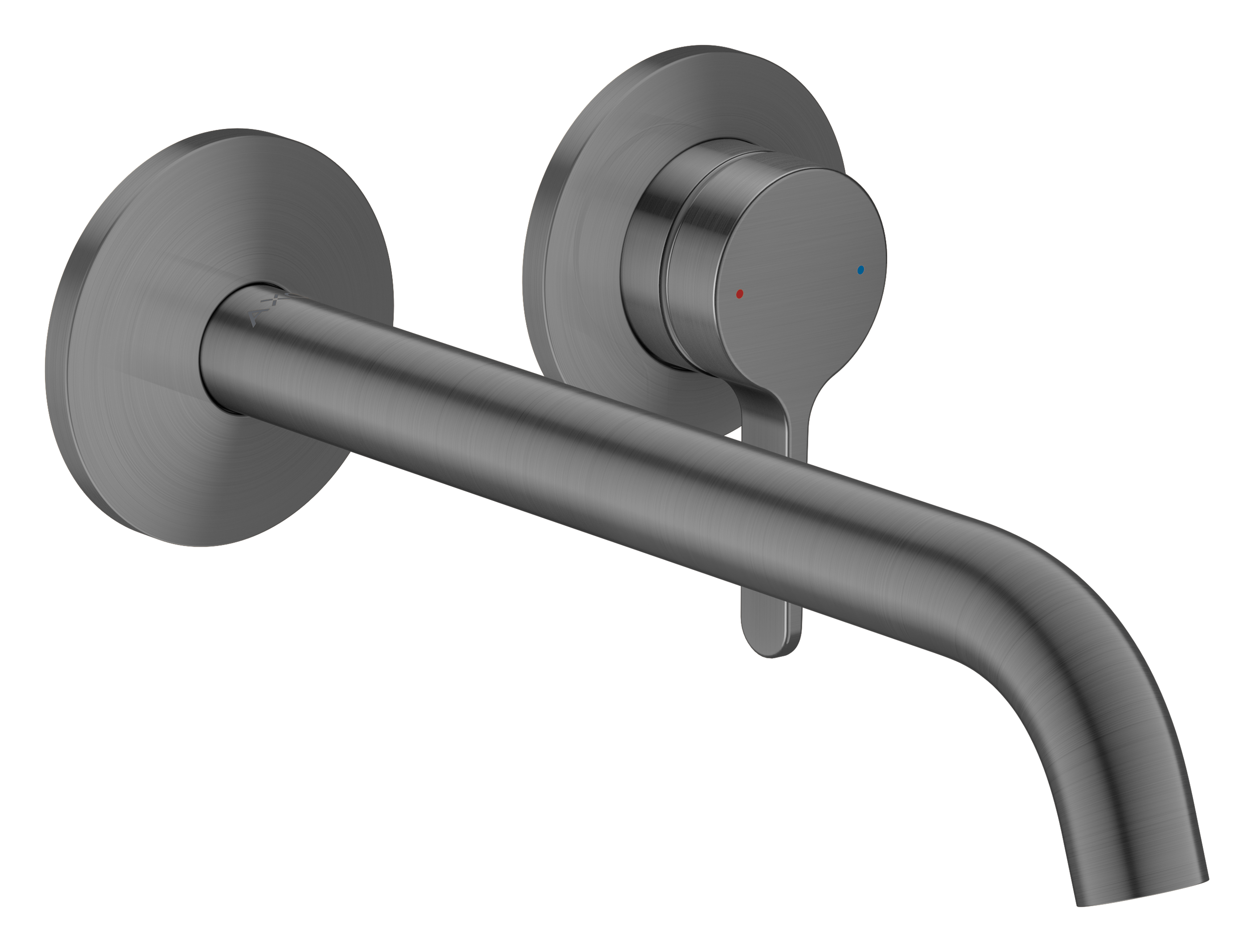 1-grepps tvättställsblandare för inbyggnad i vägg med 220 mm pip